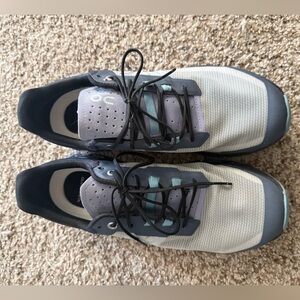 On Running Waterproof Shoes - Light Gray and Dark Blue